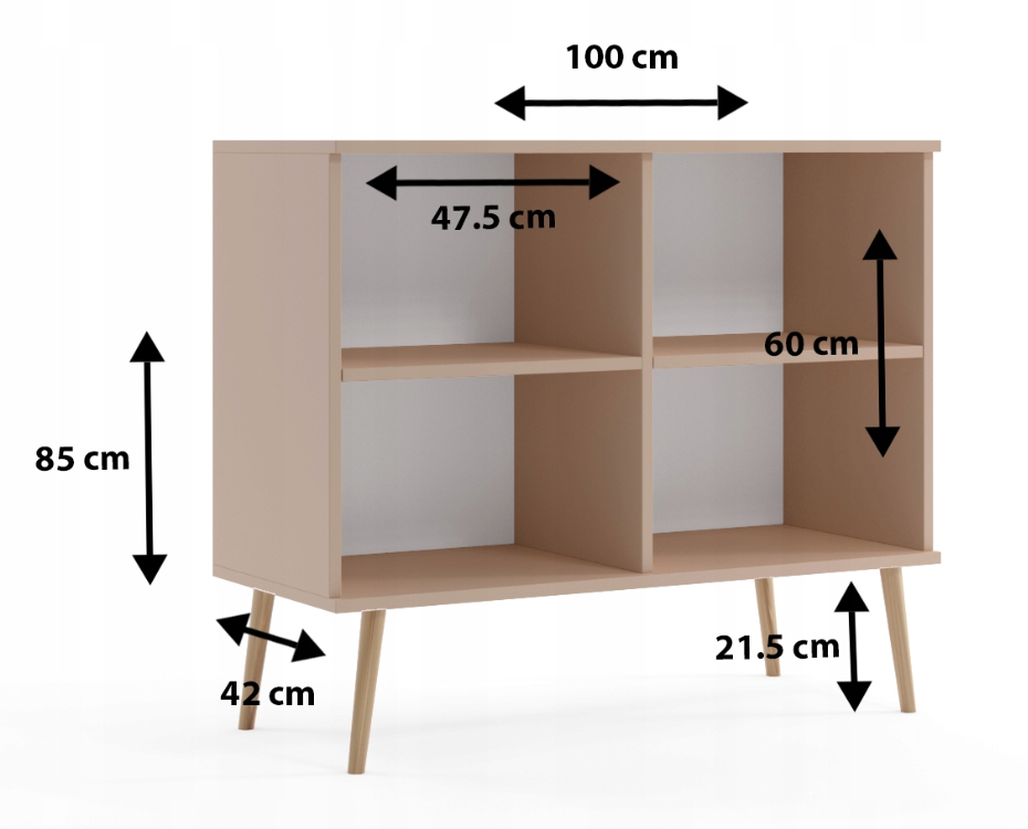 Komoda ROSE z drzwiczkami wymiary